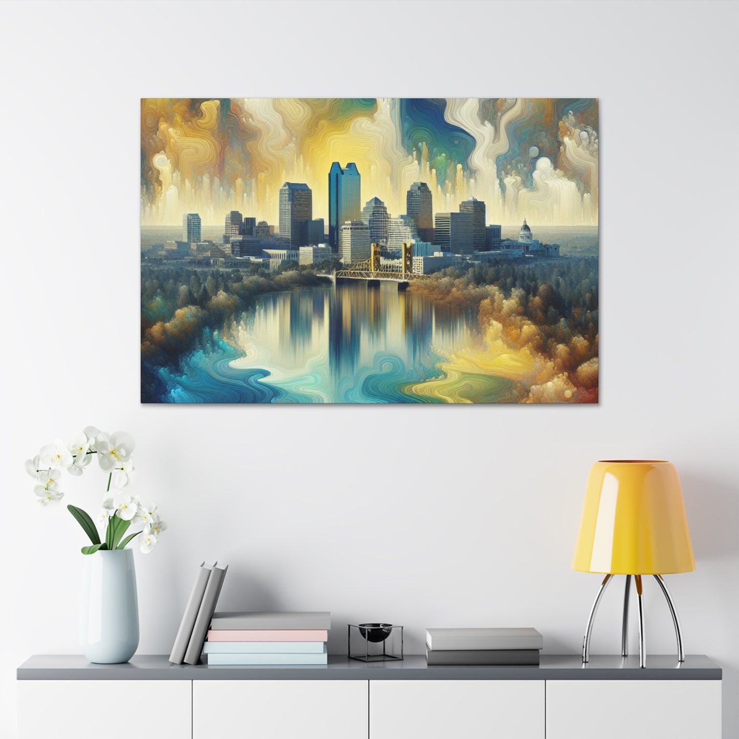 Golden Sacramento Elegance - Canvas