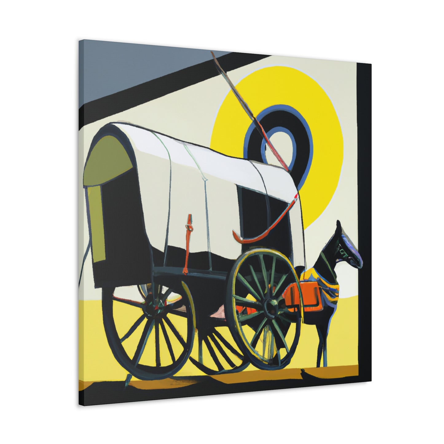 "Vintage Wagon Gala" - Canvas