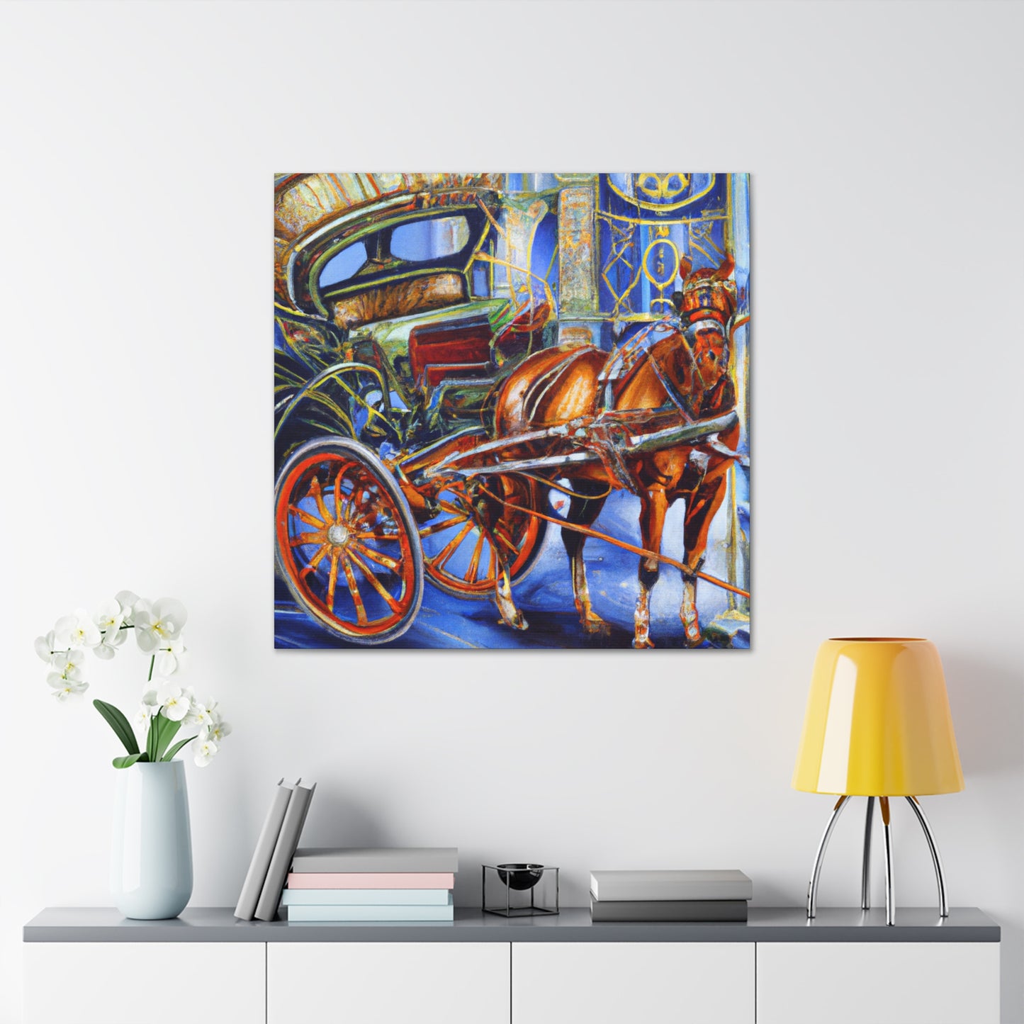 "Horse and Carriage Dream" - Canvas