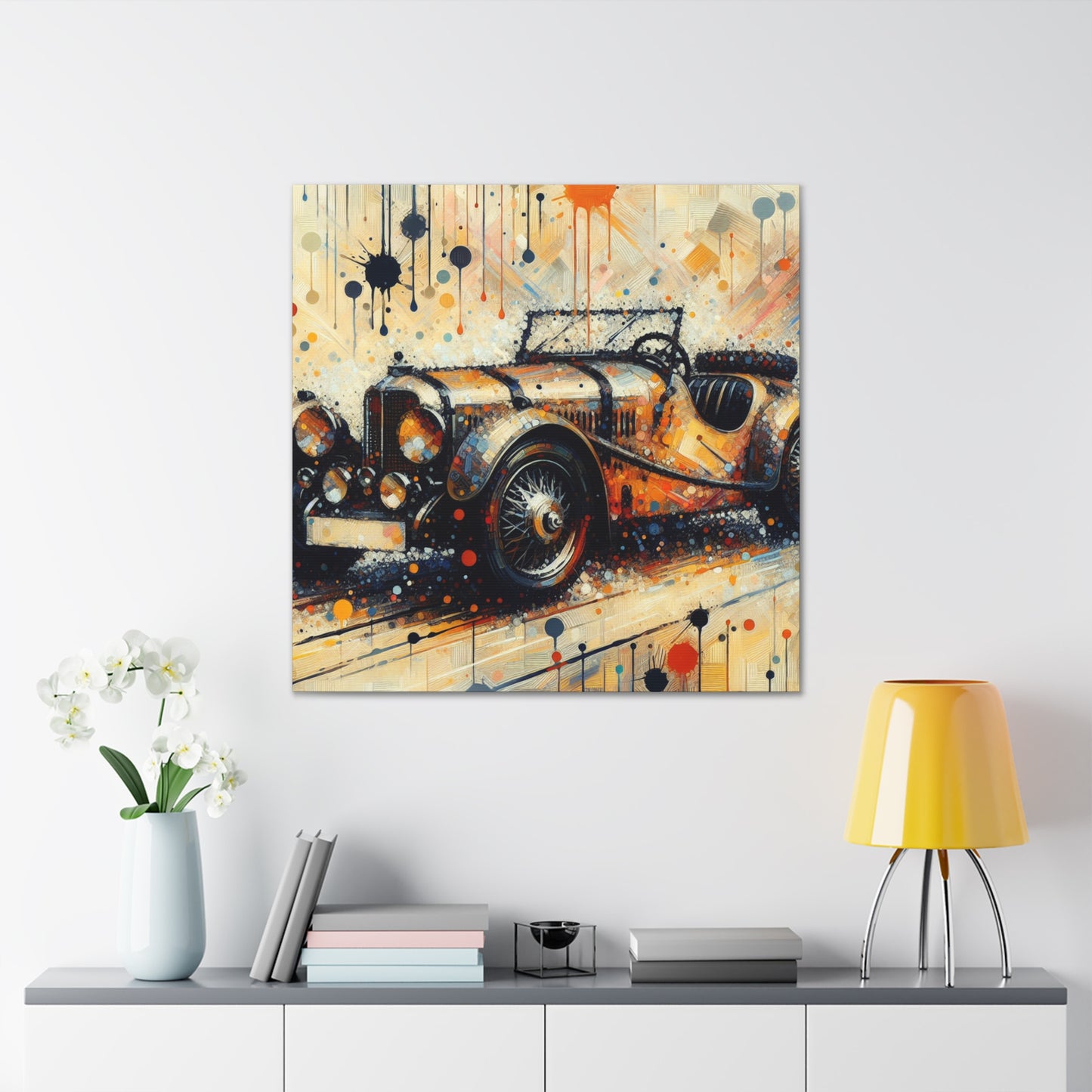 Racing Through Time - Canvas