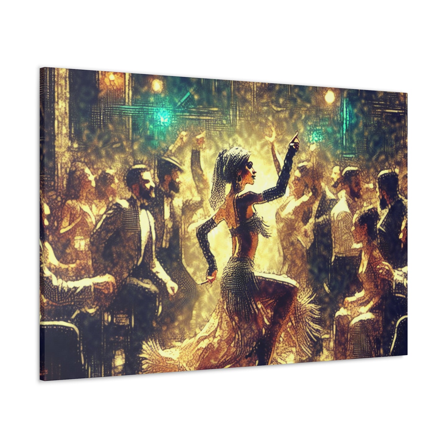 Whirling Elegance in Motion - Canvas