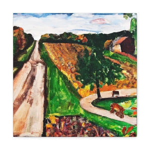 "Rural Roadscape Painting" - Canvas