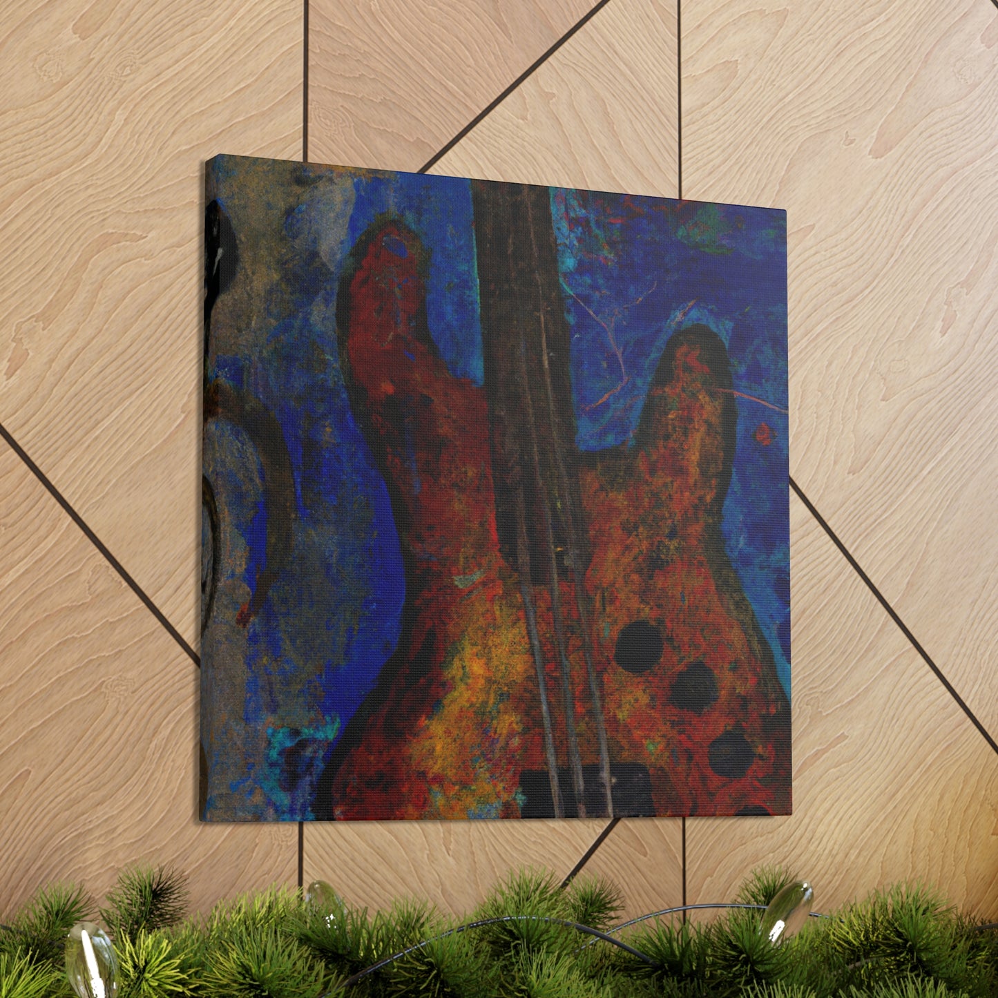 "Bass Guitar Expressionism" - Canvas