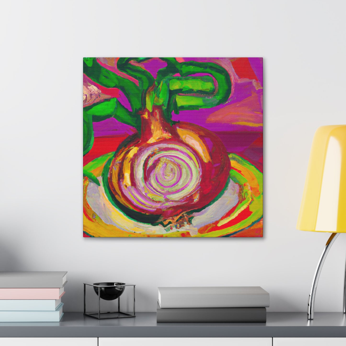 "Onion Fauvist Splendor" - Canvas