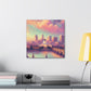 "Golden City Awakening" - Canvas