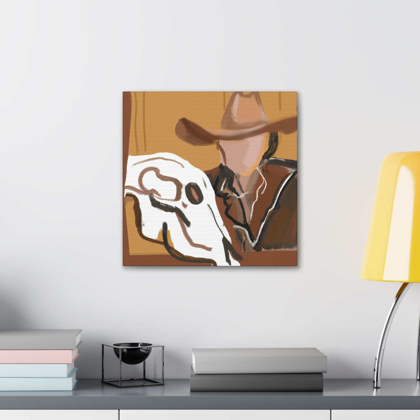 Cow Skull Reflection - Canvas