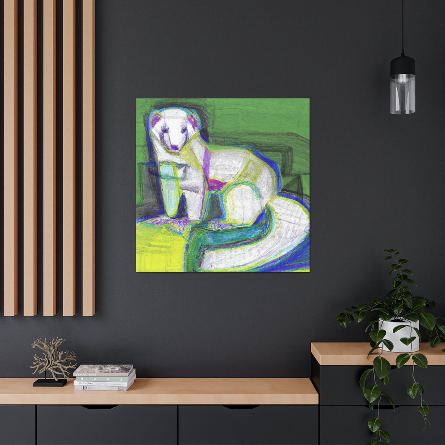 Ferret in Art Deco - Canvas