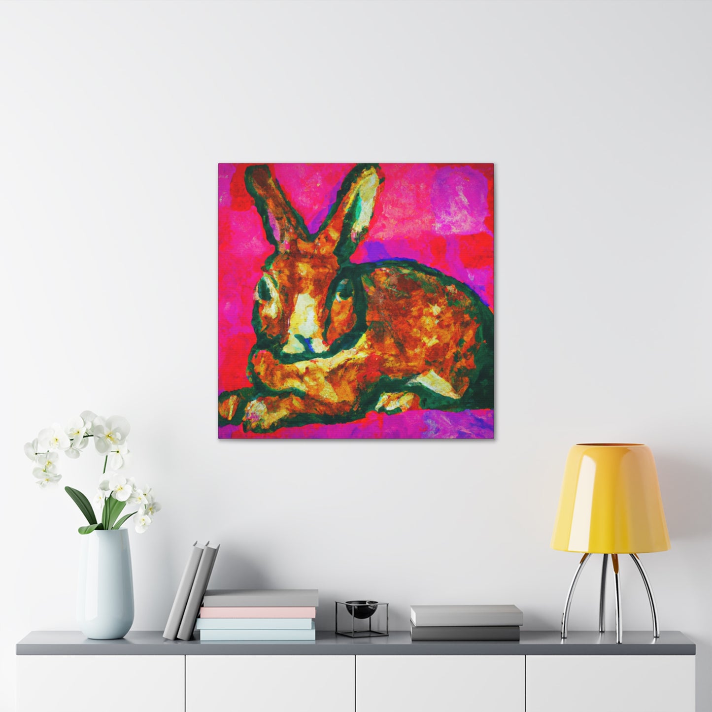 "Rabbit's Fauve Form" - Canvas