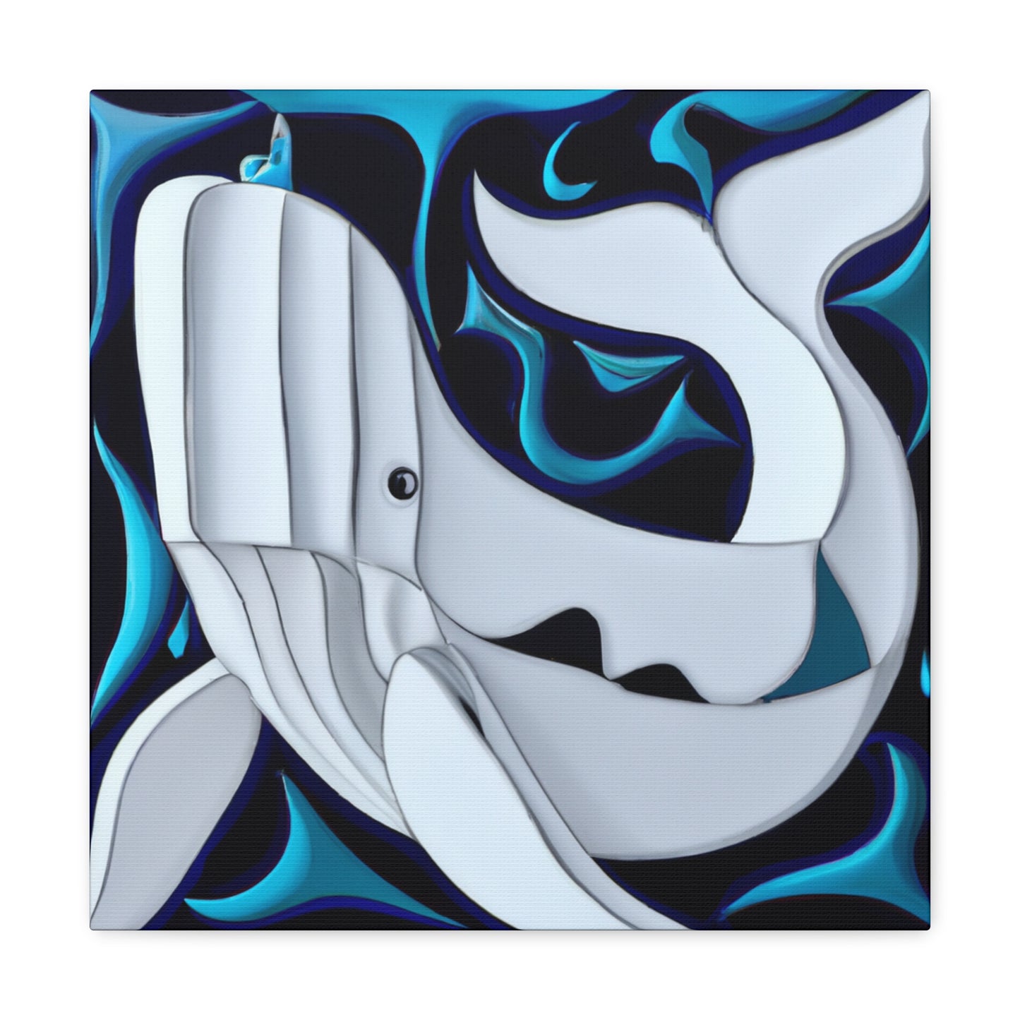 The beluga whale has no particular cultural significance to the Art Deco movement of the 1920s. - Canvas