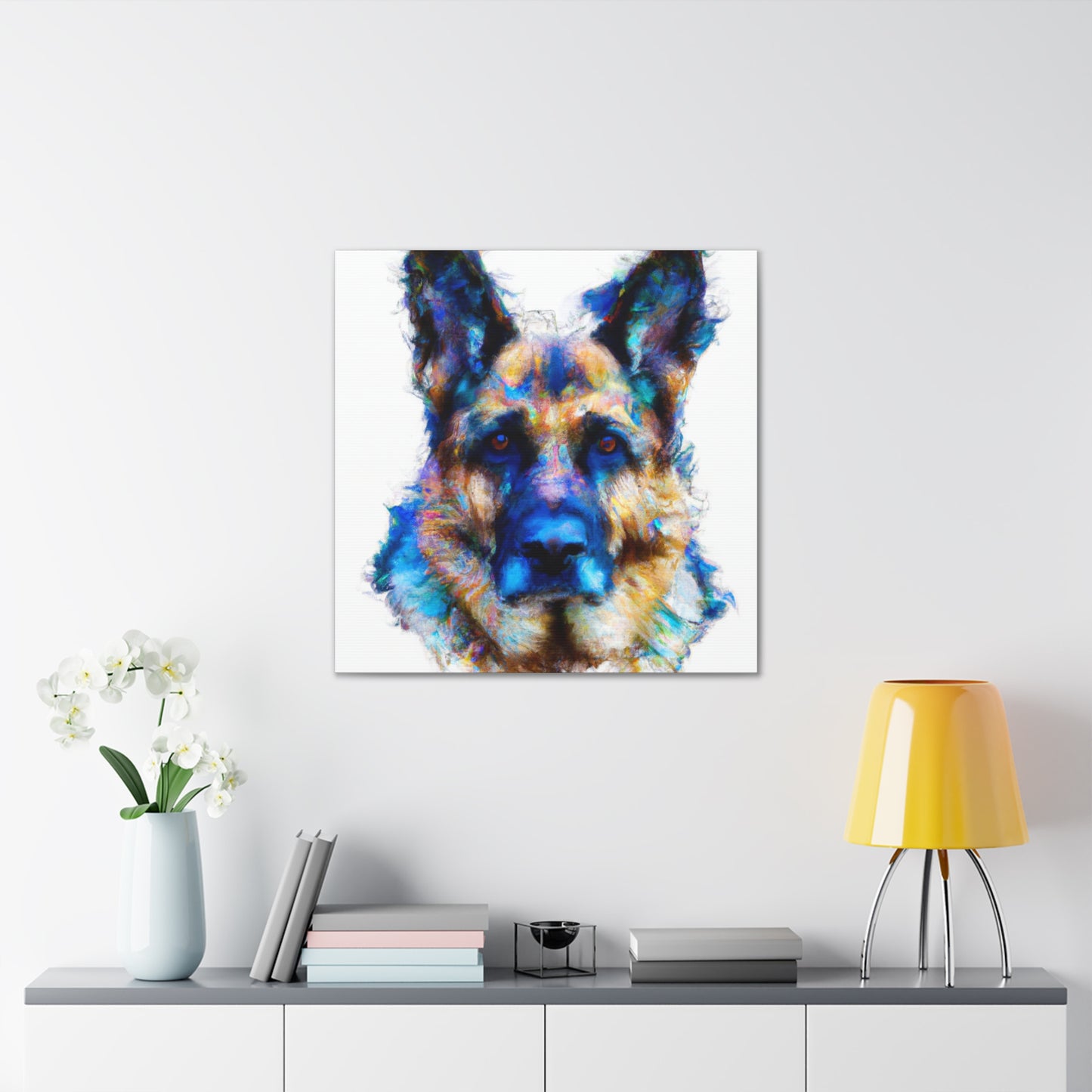 "German Shepherd Solitude" - Canvas