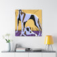 "Greyhound in Motion" - Canvas