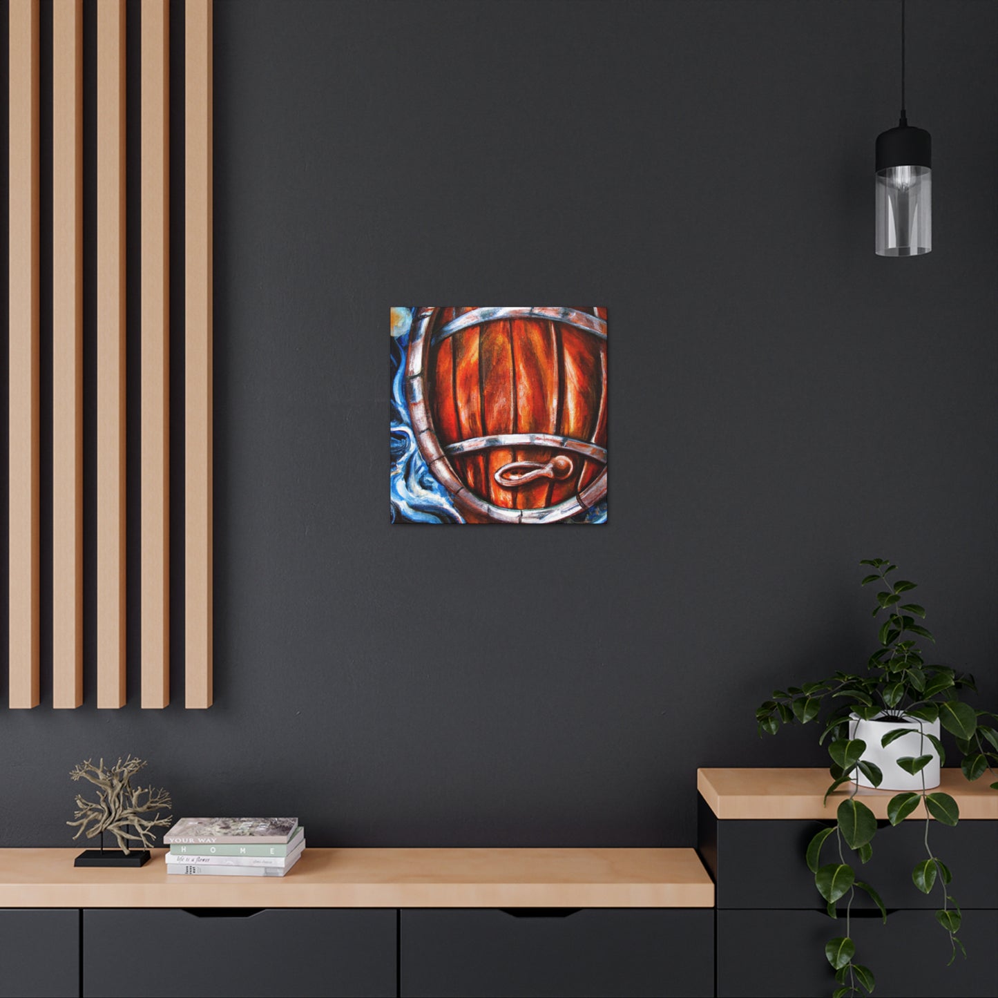 Whiskey Barrel Baroque - Canvas