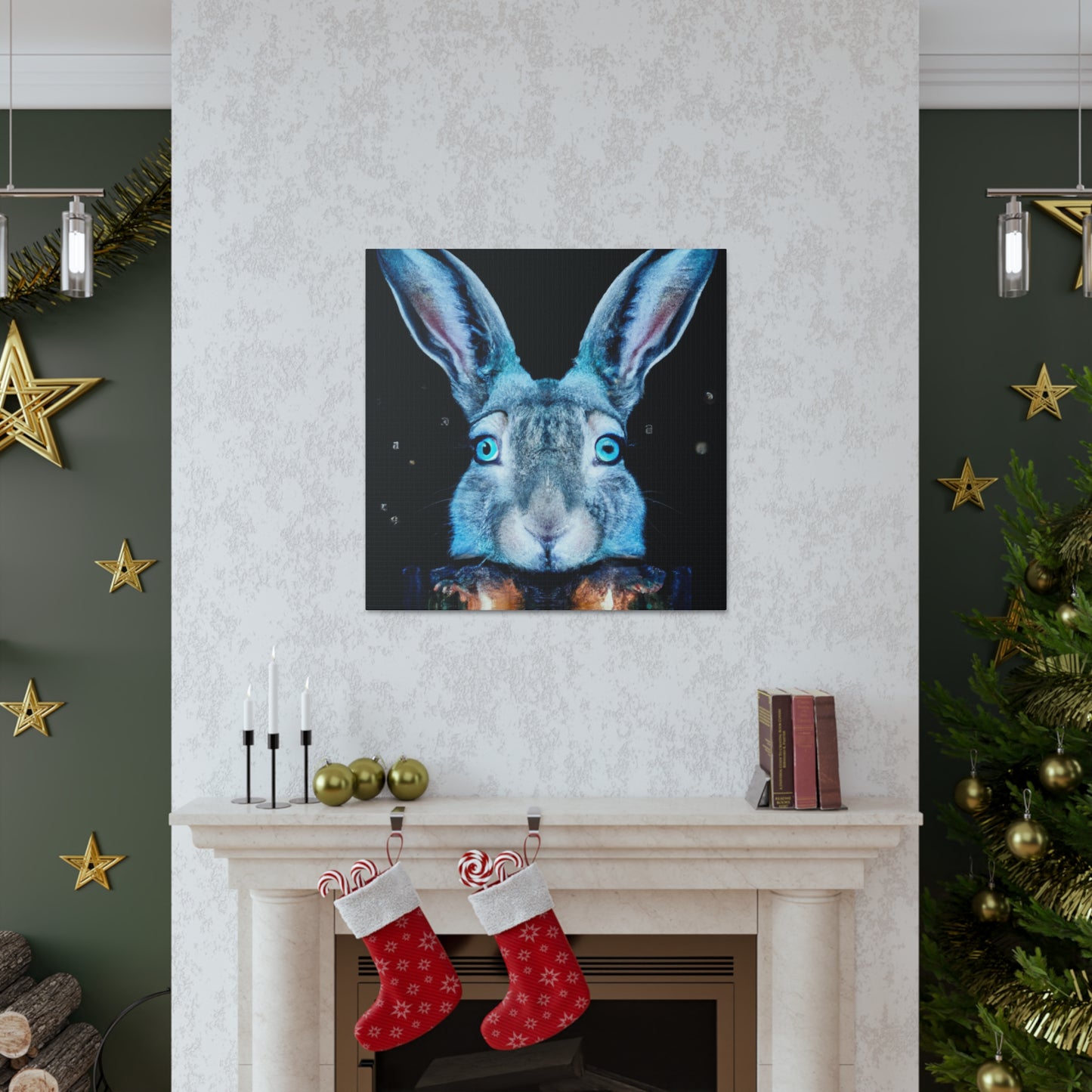 Jackrabbit in Digital Art - Canvas