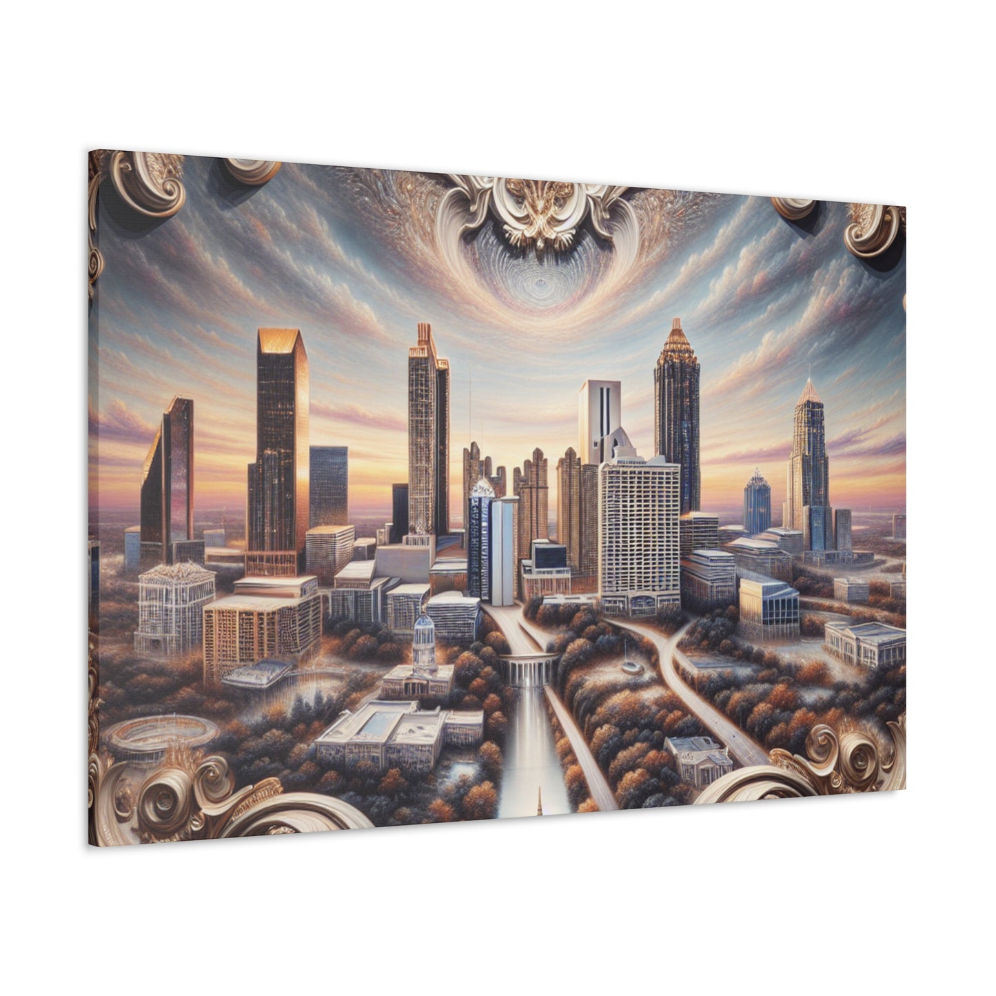 "Streetscape Symphony: Atlanta" - Canvas