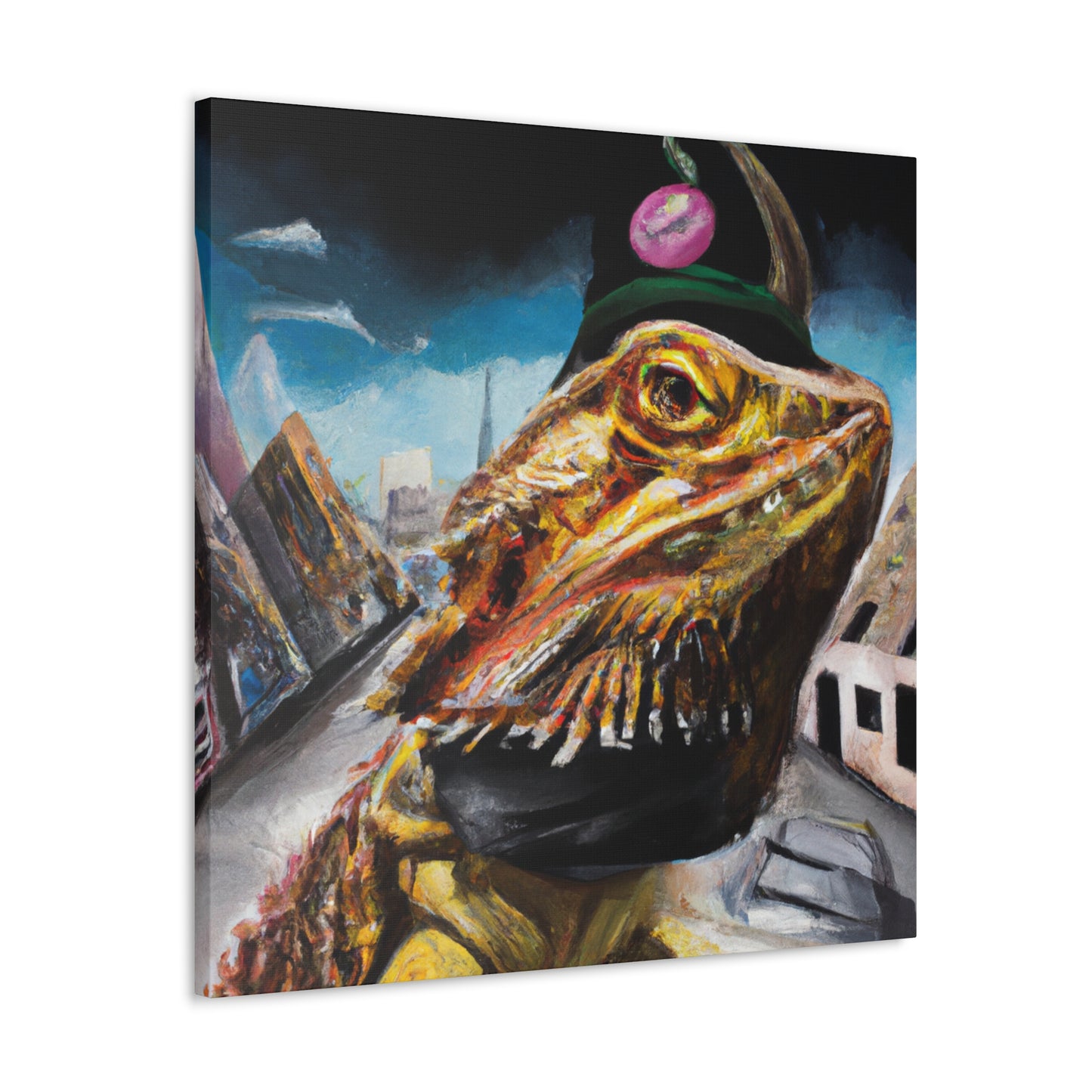 Bearded Dragon Portrait - Canvas