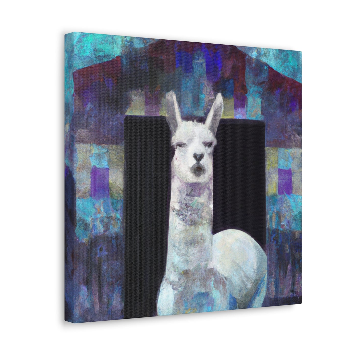 "Alpaca in Art Deco" - Canvas