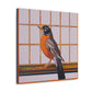 "Robins Singing Deco" - Canvas