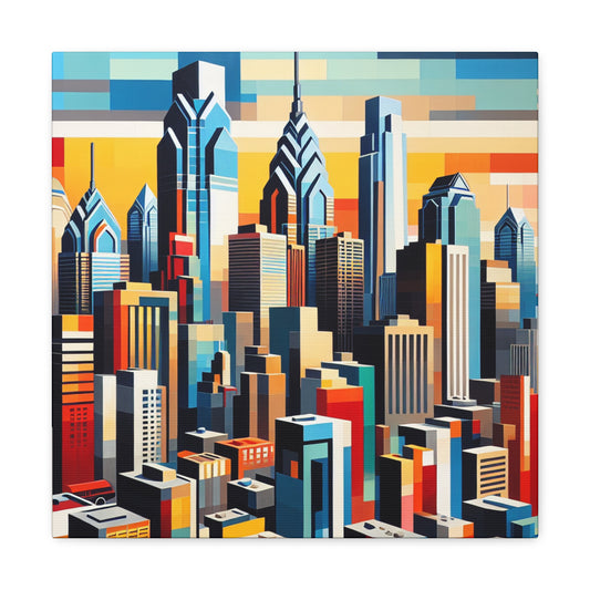 City of Colorful Liberty - Canvas