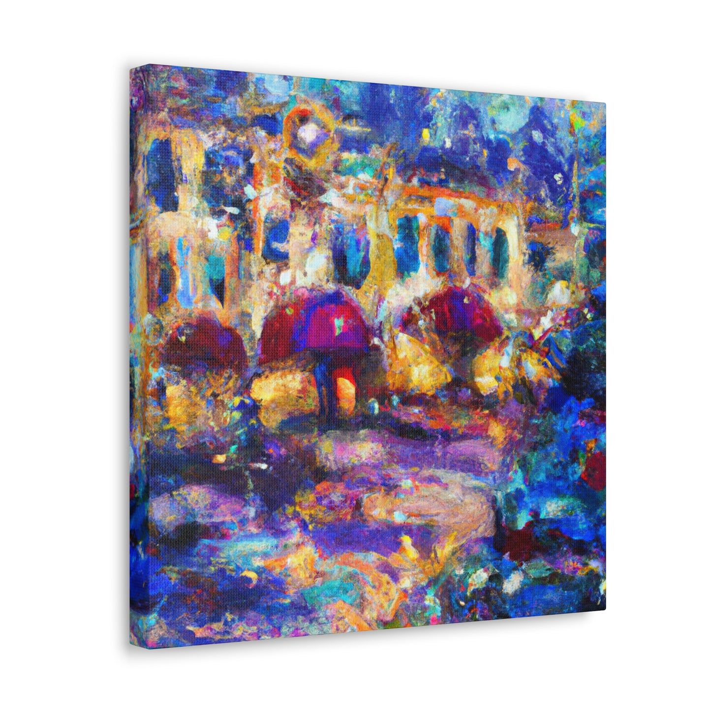 Urban Nightscape Scene - Canvas