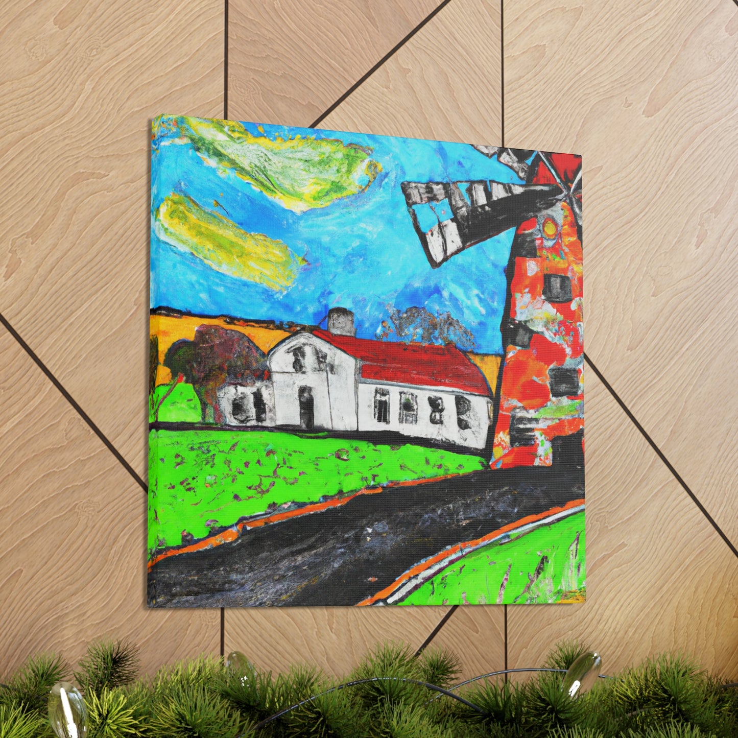 Windmills in Bloom - Canvas