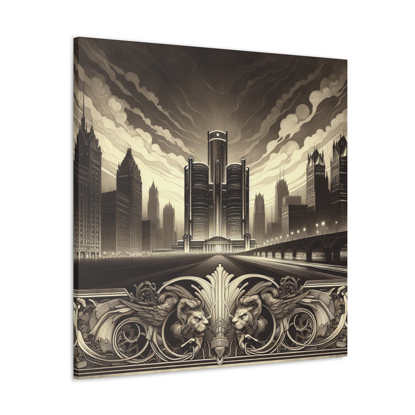 "Jeweled City Awakening" - Canvas