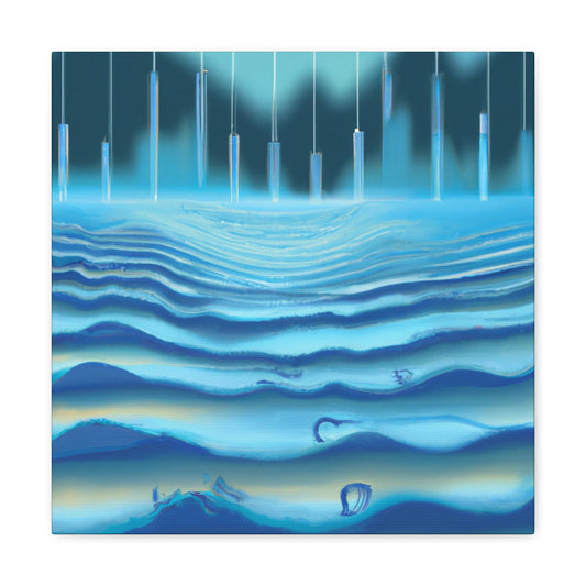 "Sonic Art Deco Wave" - Canvas