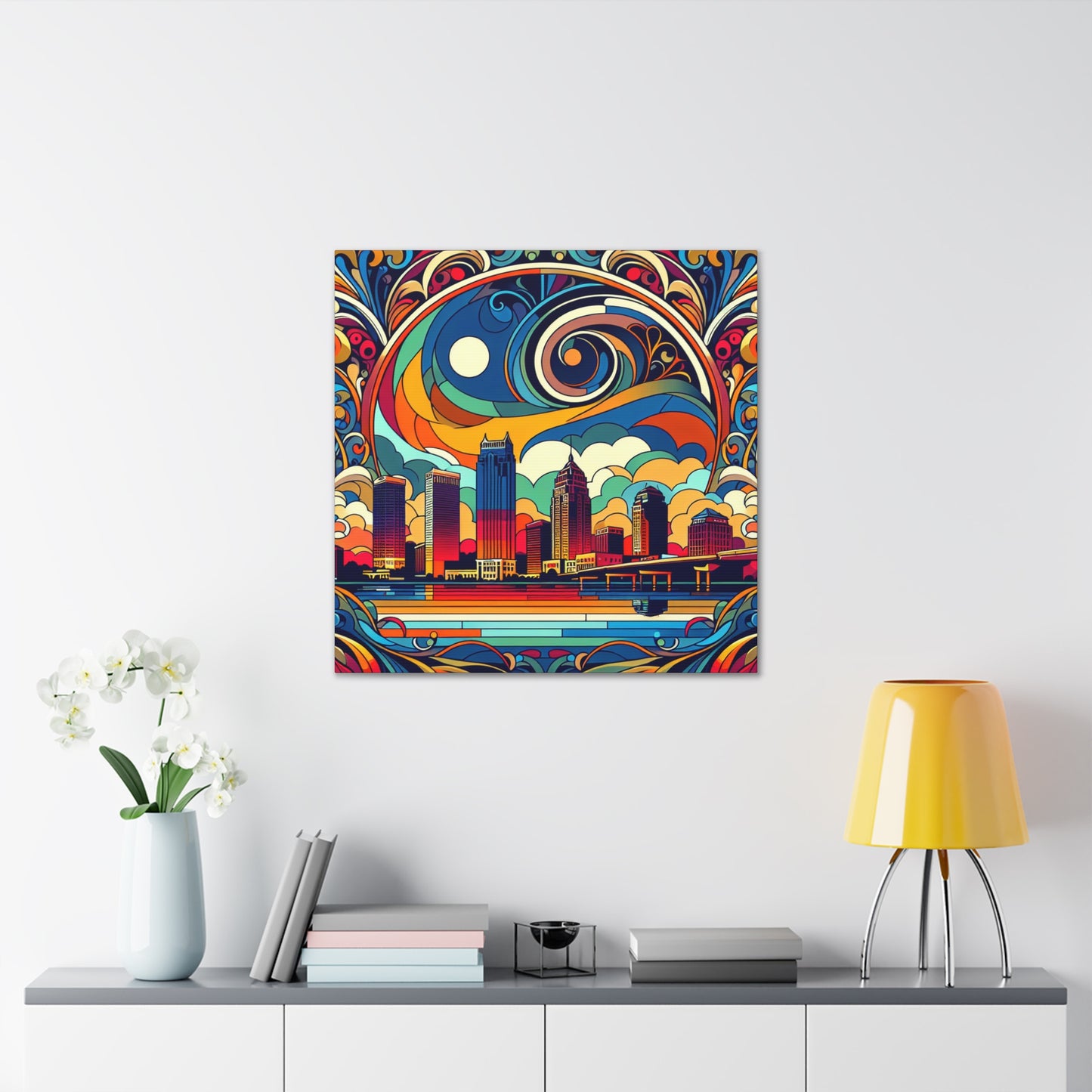 "Sunset Serenade: Tampa" - Canvas