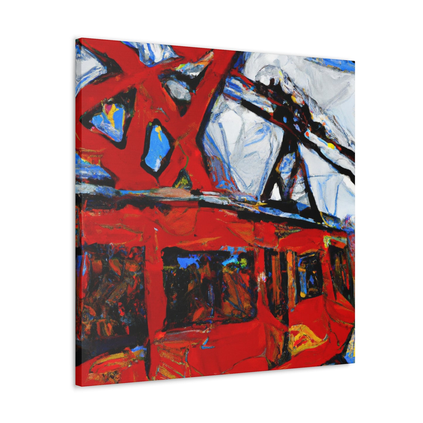 "Cable Car Expressionism" - Canvas