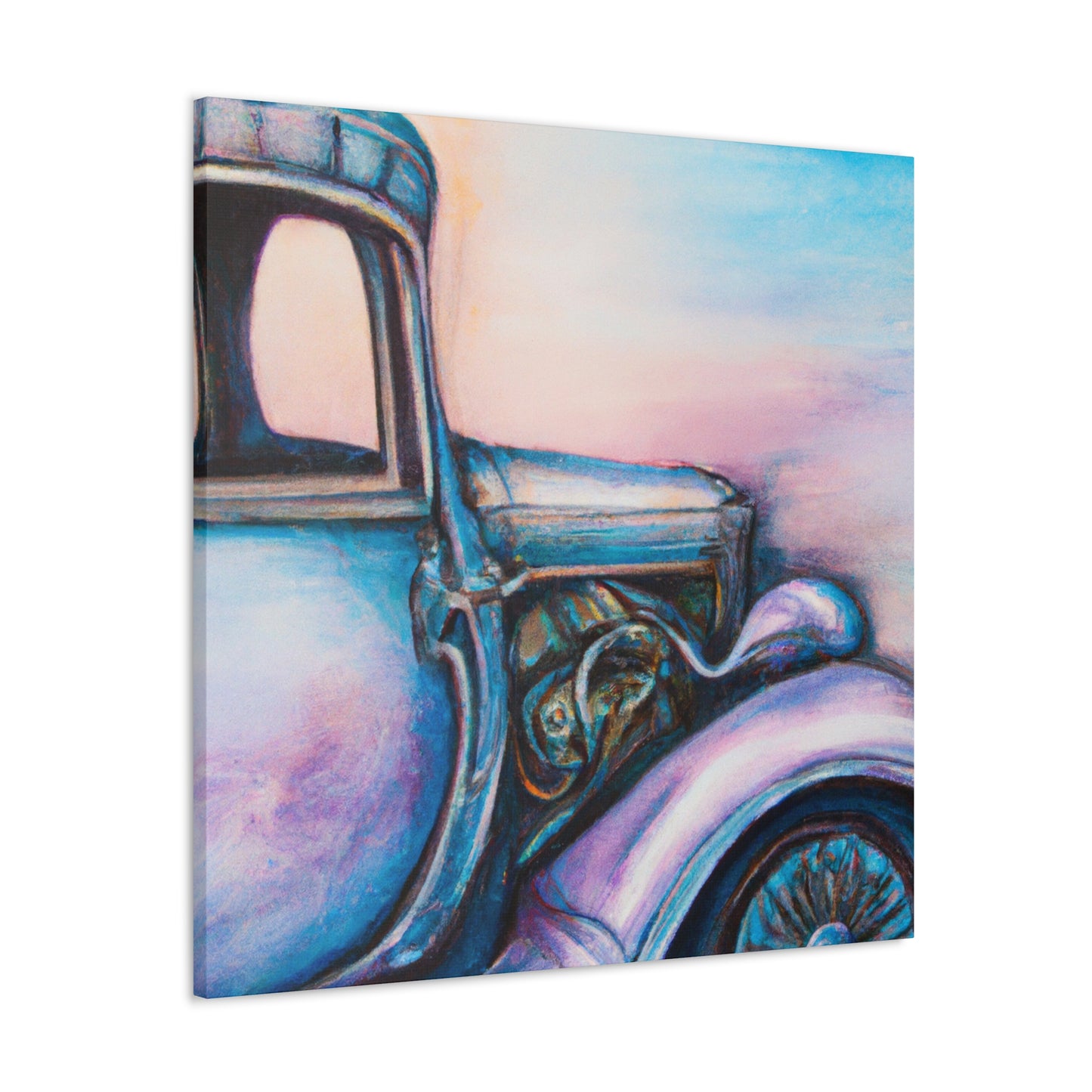 "Driving the Motor Car" - Canvas