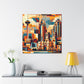 "Vibrant City Rhythms" - Canvas