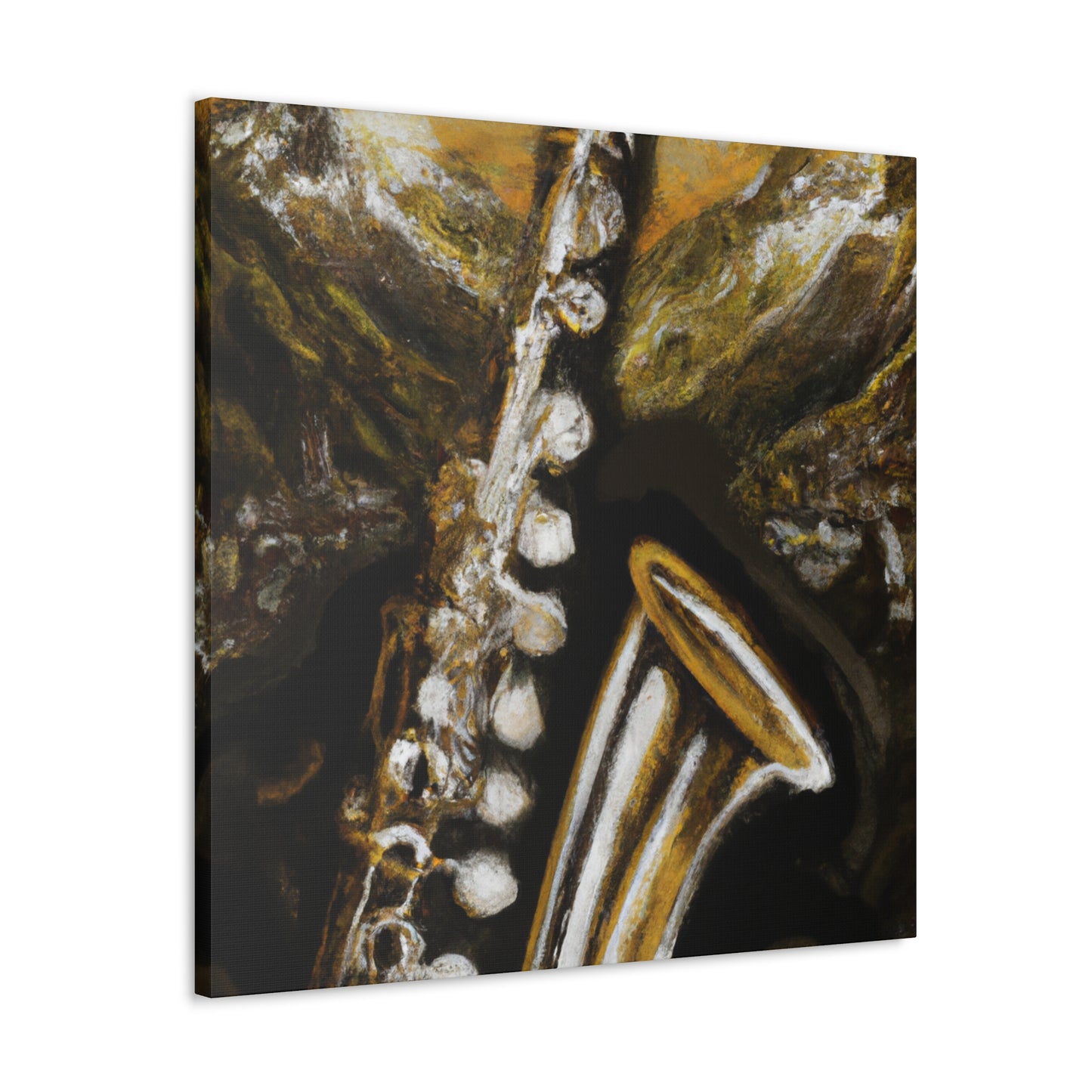 "Clarinet in Reflection" - Canvas