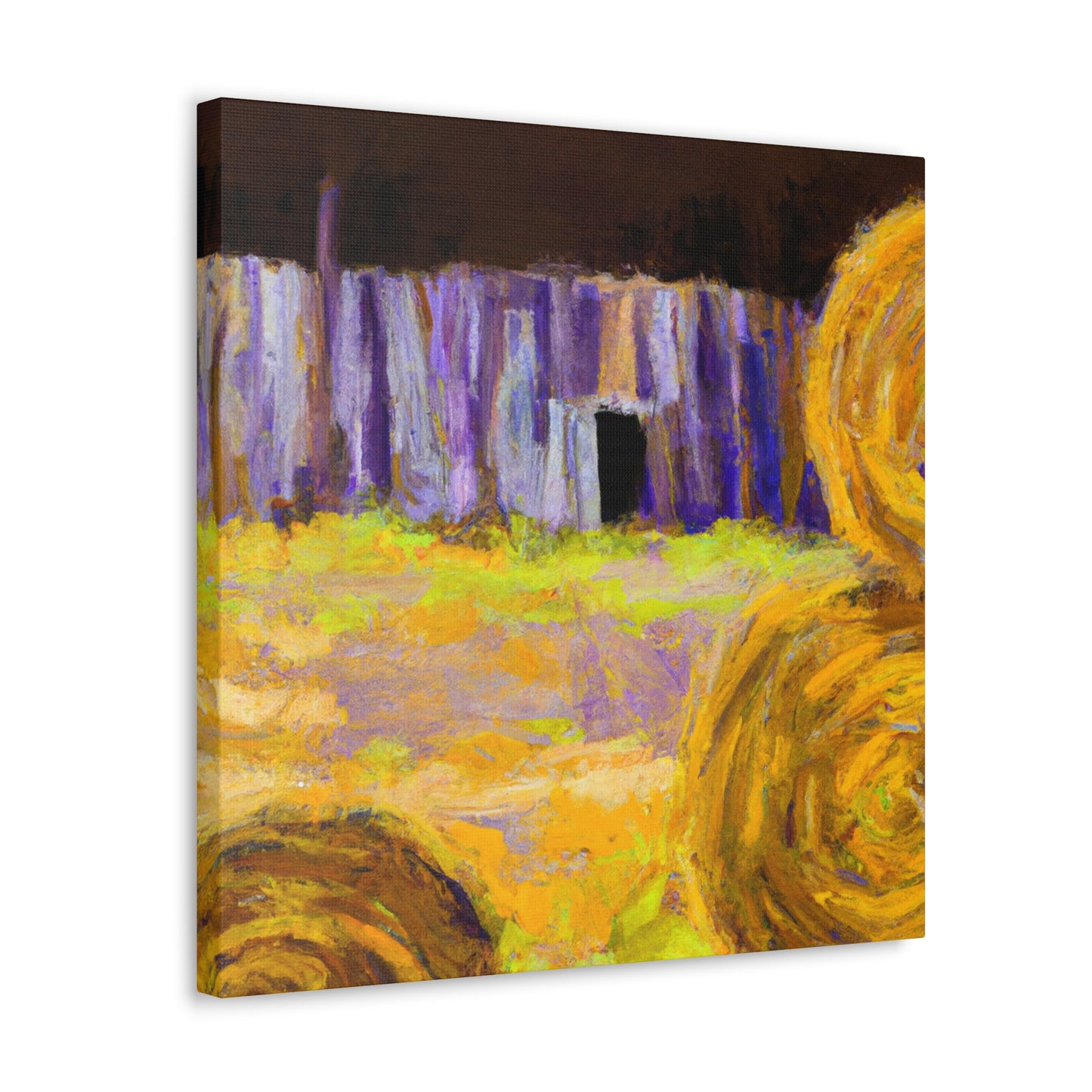 "Hayfield in the Dusk" - Canvas