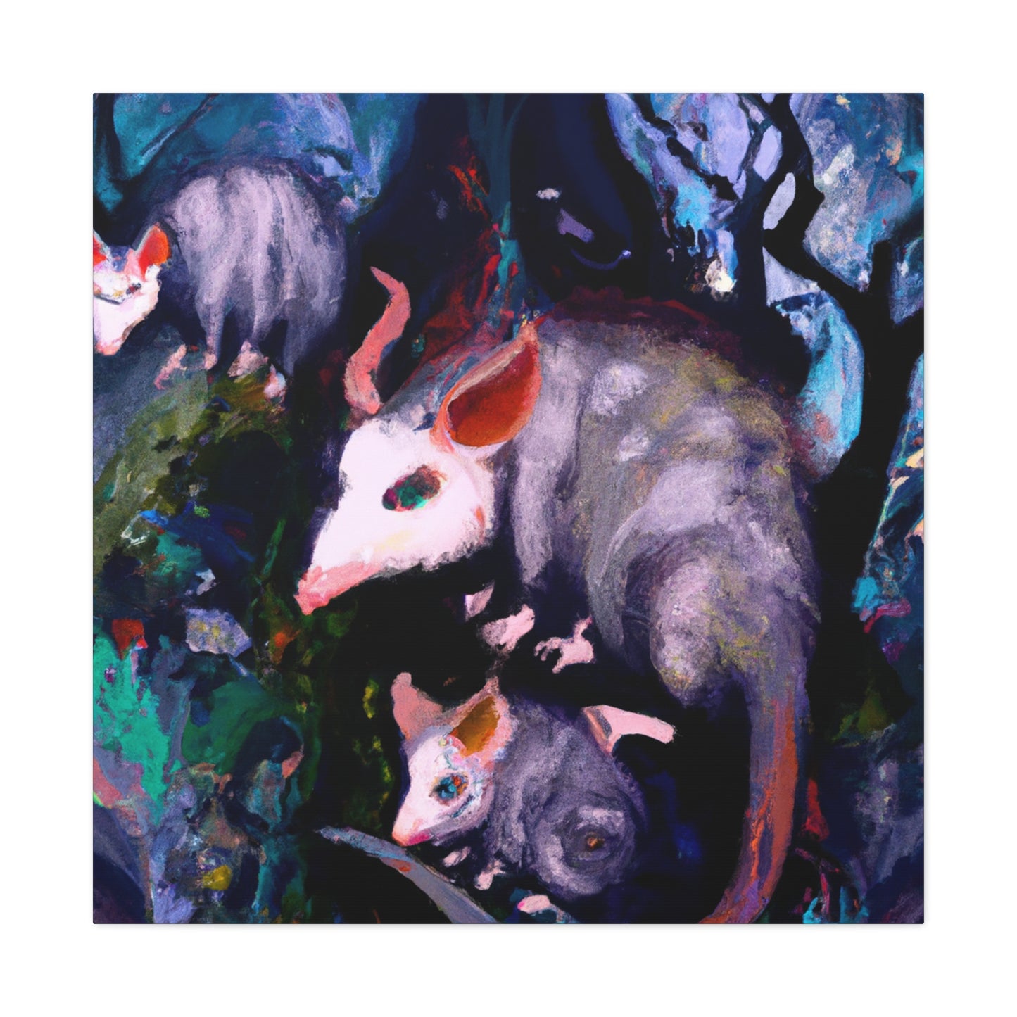 Opossum Reflection Dreaming - Canvas