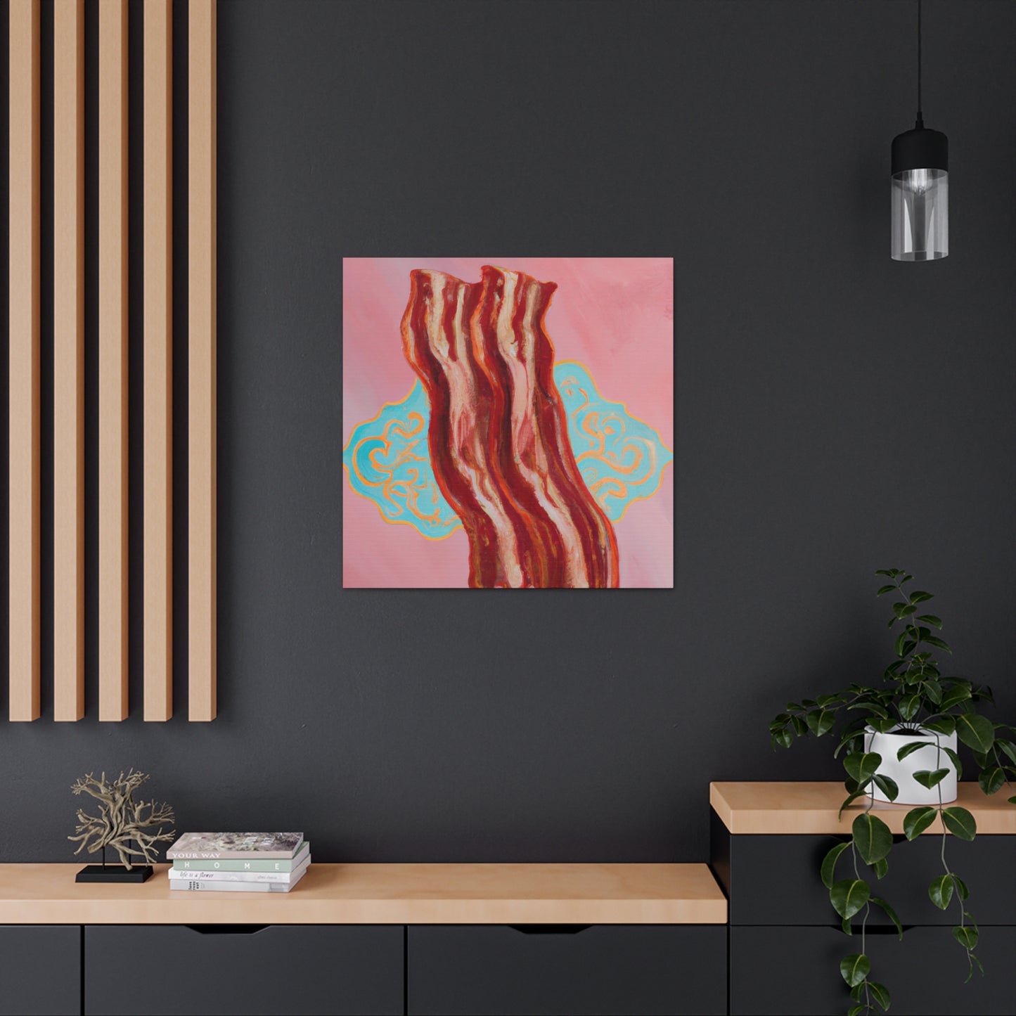 Bacon by Candlelight - Canvas