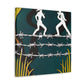 Barbed Wire Reflection - Canvas