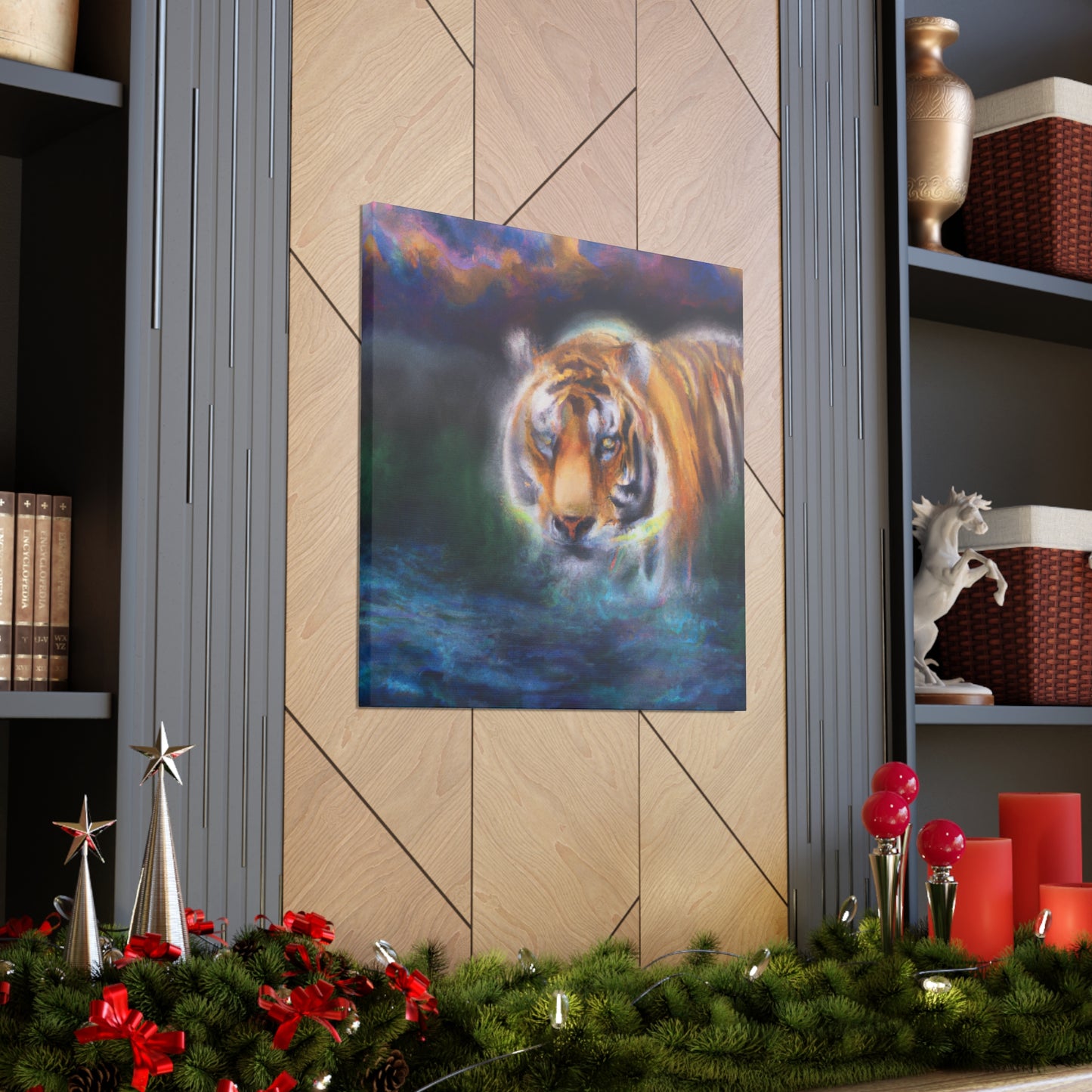 Tiger Roaring Redux - Canvas