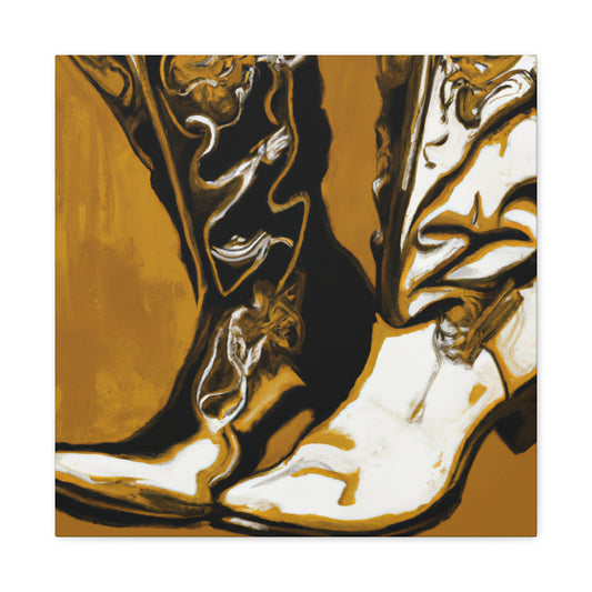 Boots on Baroque canvas - Canvas