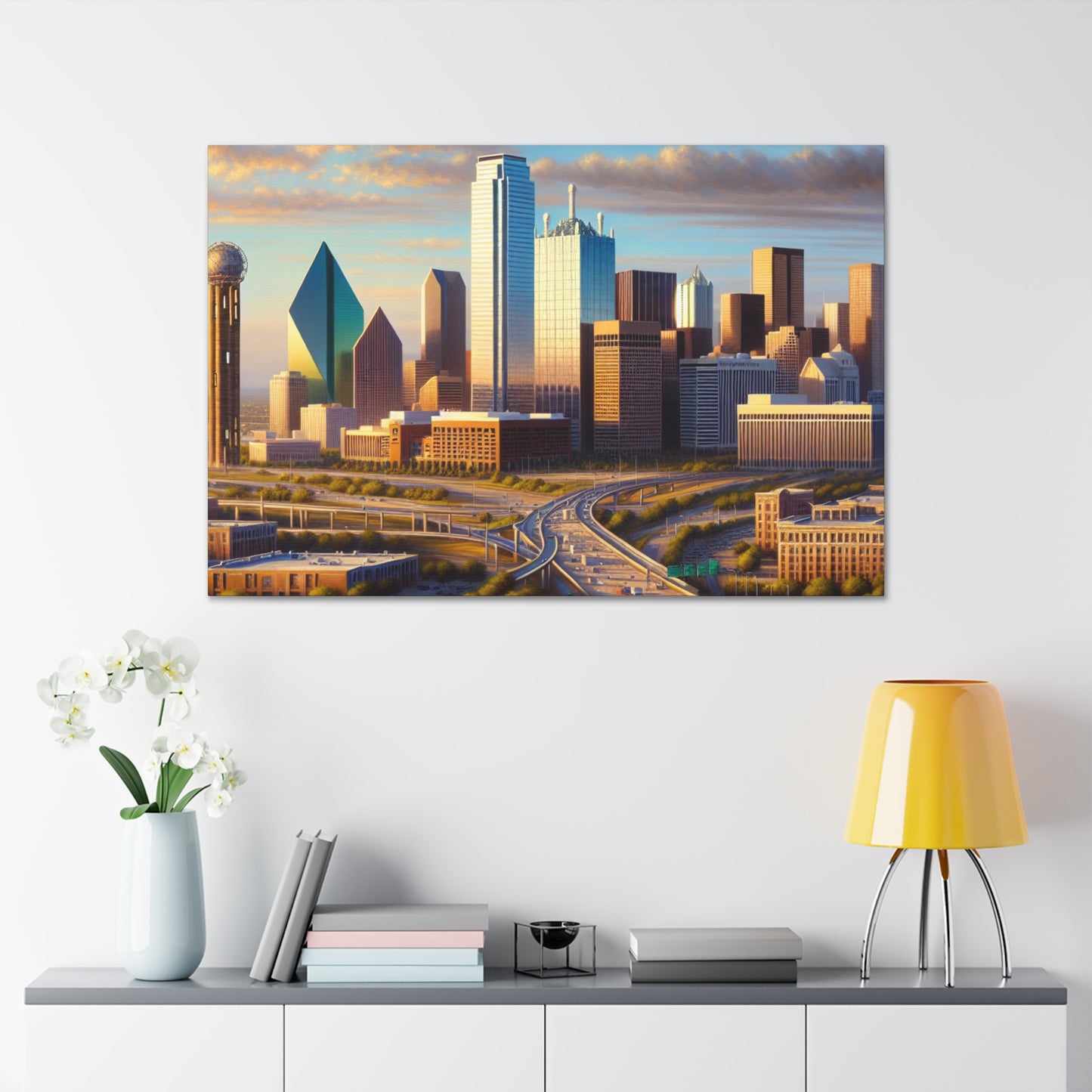 "Lone Star Metropolis Revealed" - Canvas