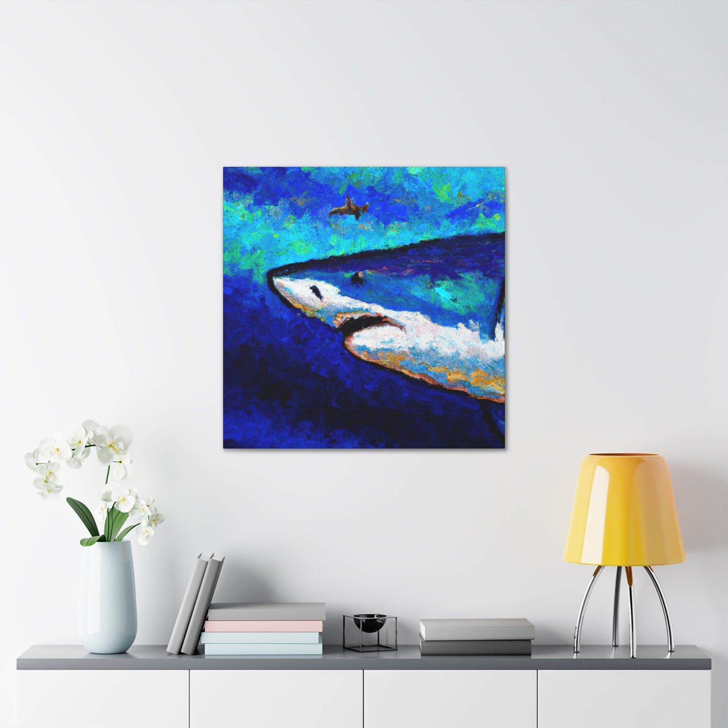 Shark in Impressionism - Canvas