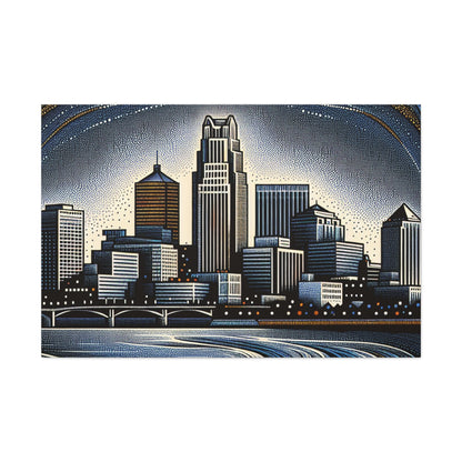 "Strokes of Omaha" - Canvas