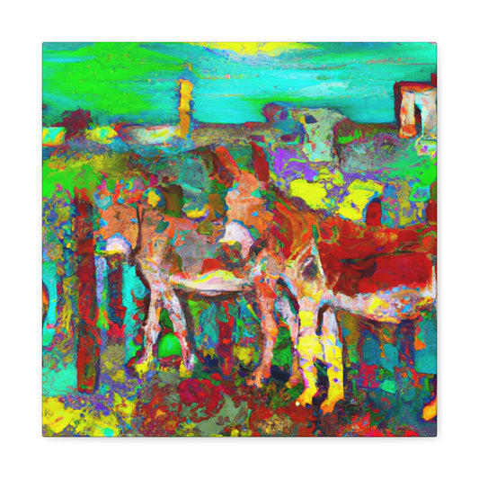 "The Donkey's Expressionism" - Canvas