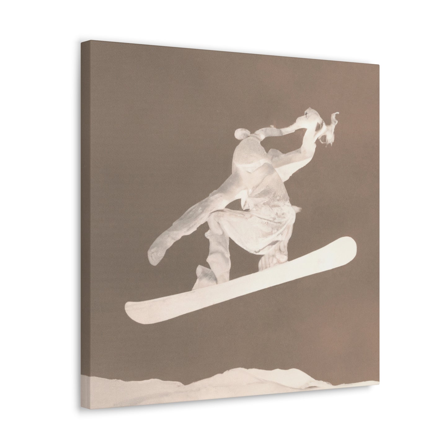 "Snow Boarding Rococo Style" - Canvas