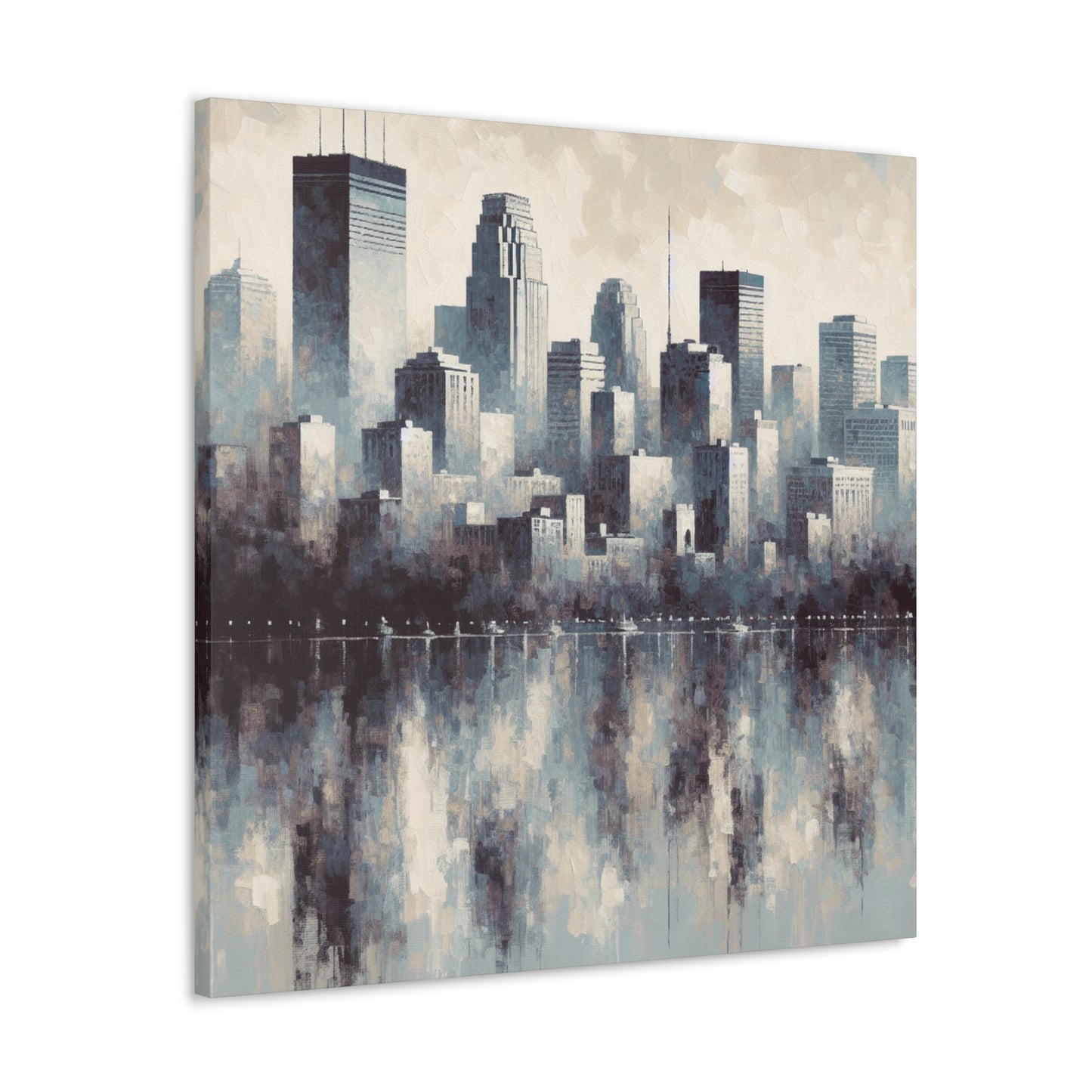 Cityscape Symphony Journey Home - Canvas