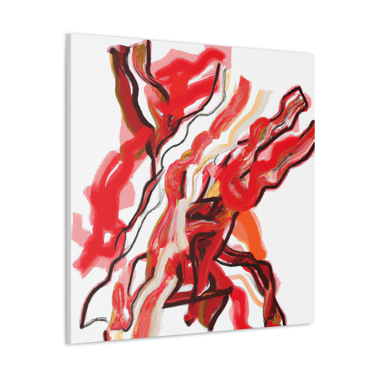 Bacon Emotion Dripping - Canvas