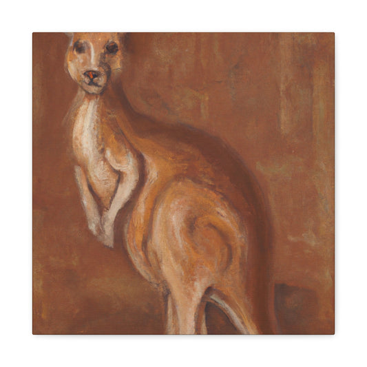 Kangaroo in Nature's Splendor - Canvas