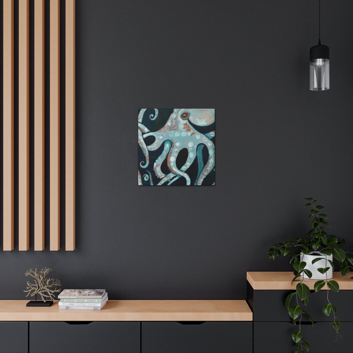 "Octopus in Art Deco". - Canvas