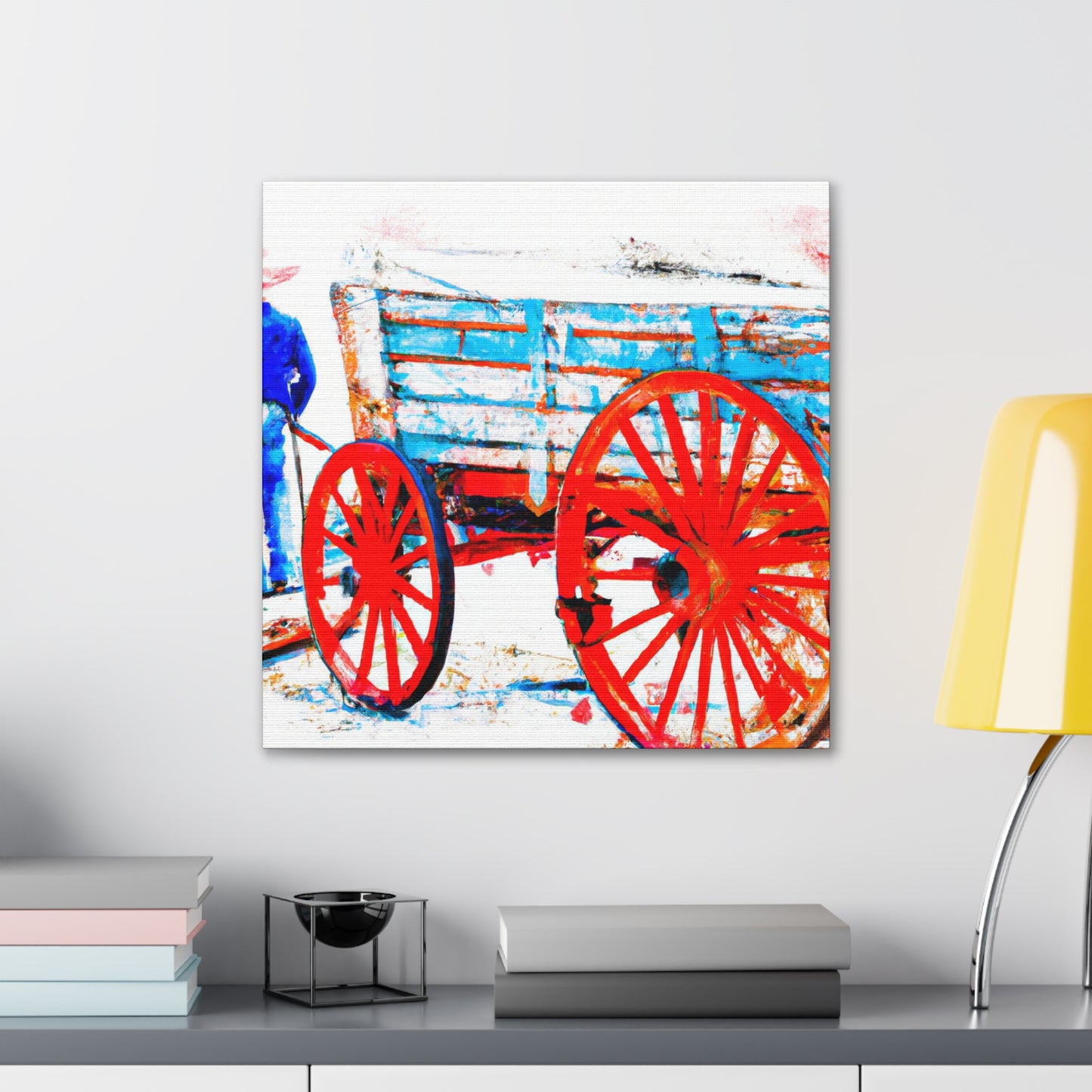 "Wagon Journey Ahead" - Canvas