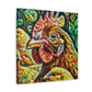 "Chickens in Impressionism" - Canvas