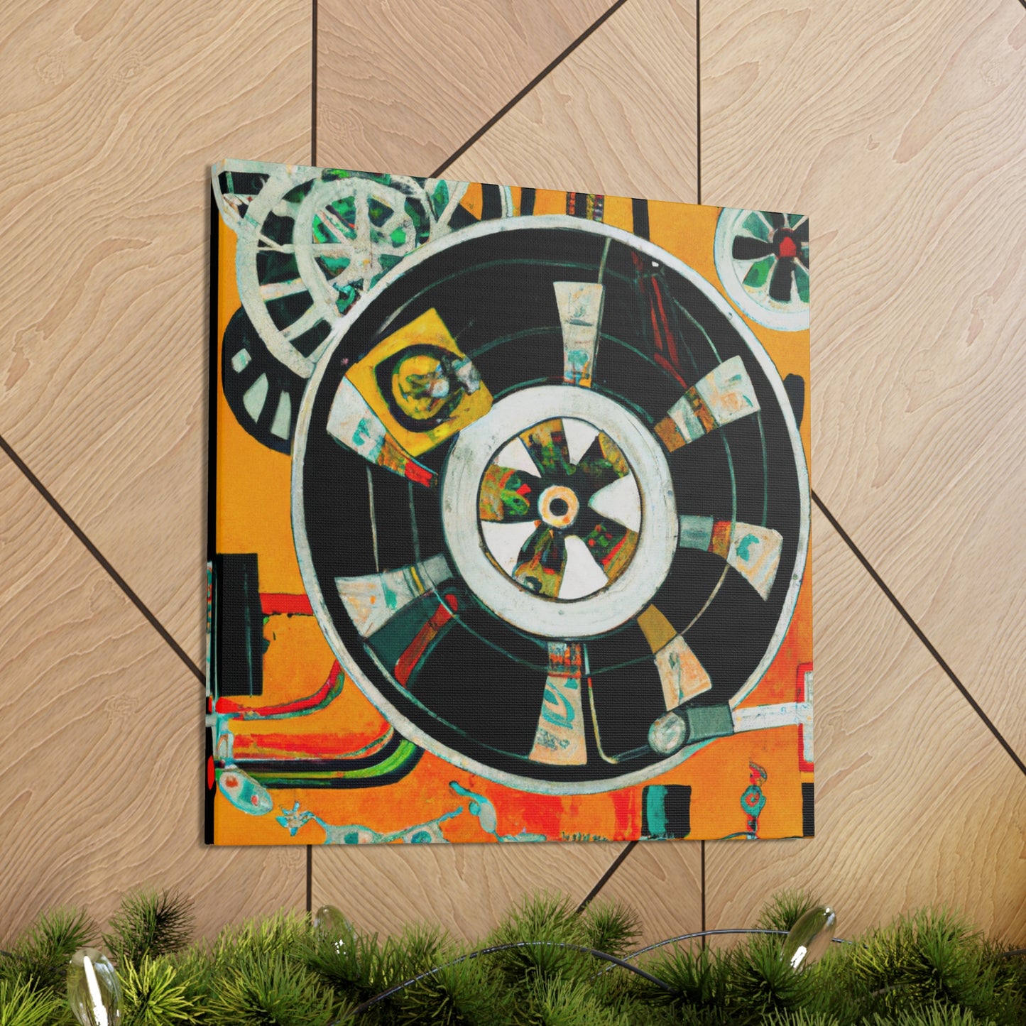 "Reel to Reel Deco" - Canvas