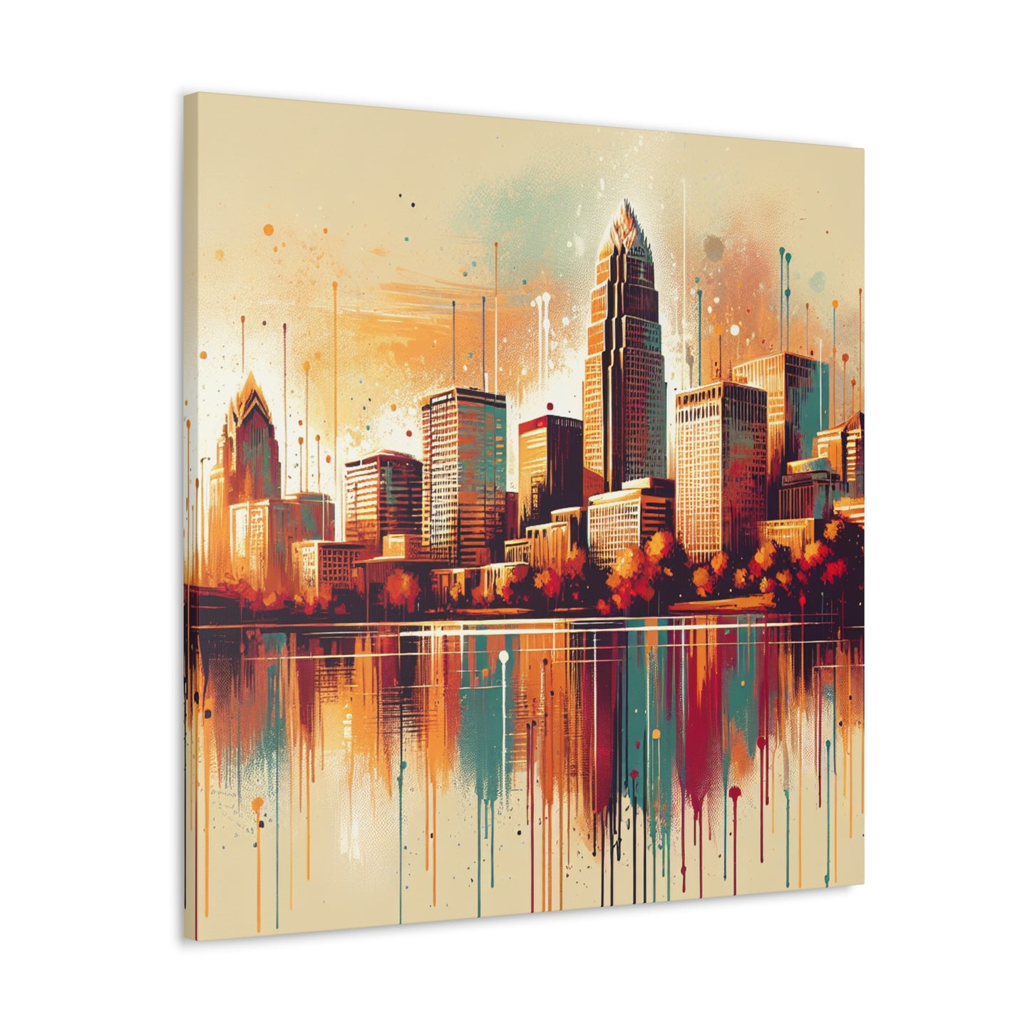 "Vibrant Urban Southern Melody" - Canvas